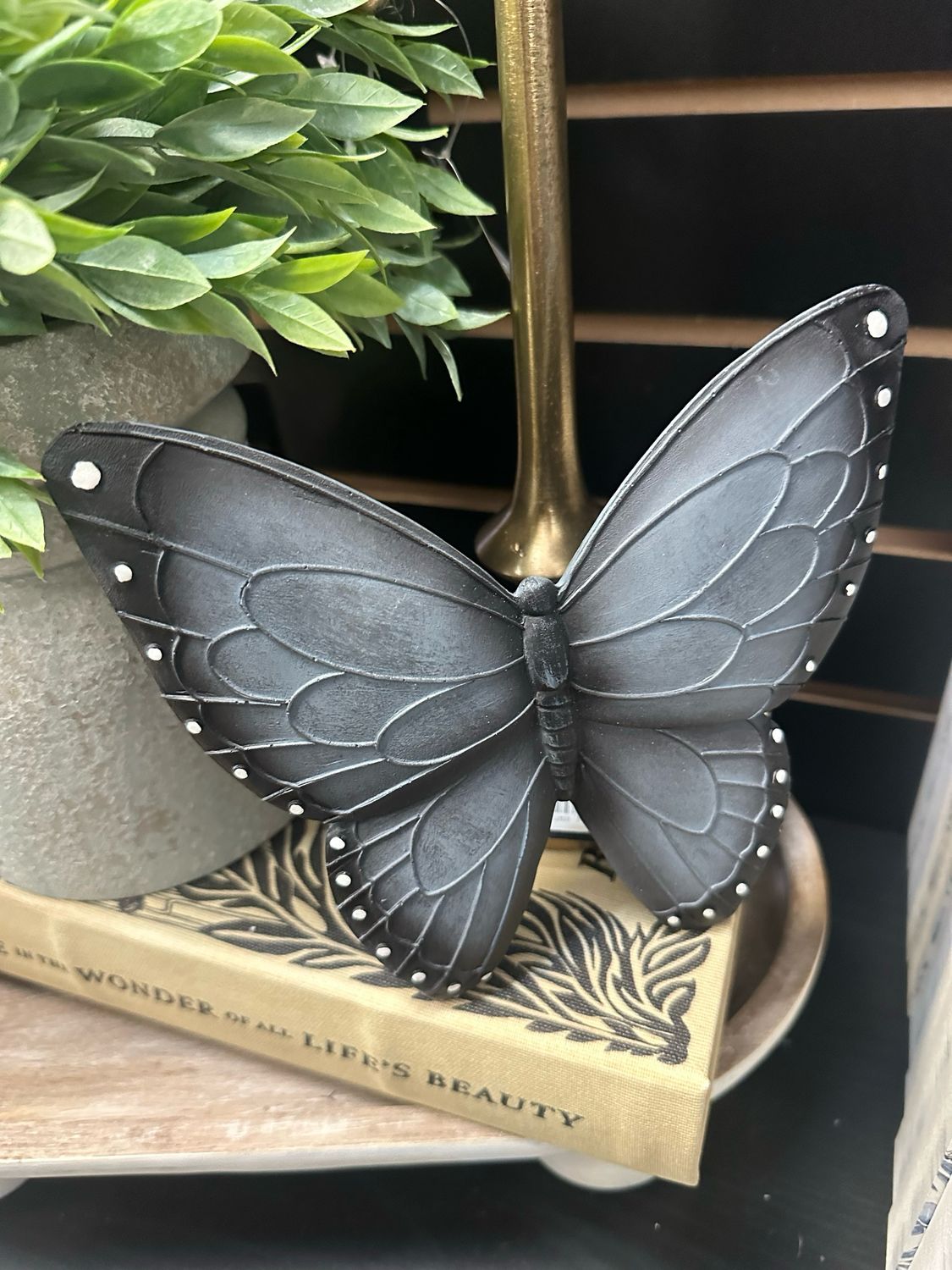 WTC Blue Sm Dots Butterfly 6x6