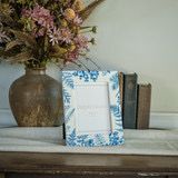 Rag 5x7 Blue Fern Photo Frame