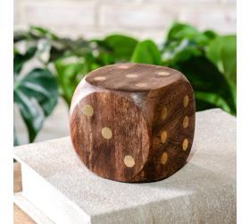 Pdg 4&quot; Mango Wood Dice