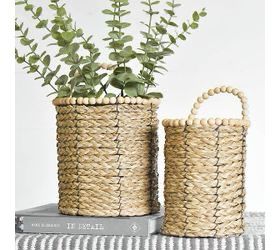 Pdg Lg Seagrass Bead Planter 9.5x6.5