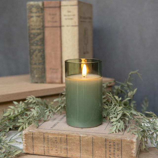 Rag Green Glass LED 3x5
