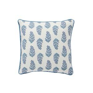 MP Dianthus Print Blue Pillow 20x20