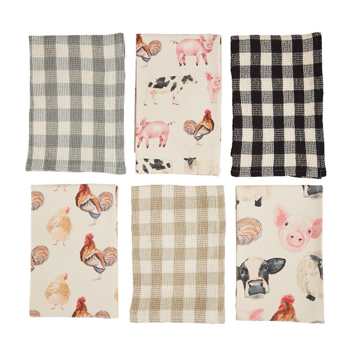 MP Tan Check Farm Towel