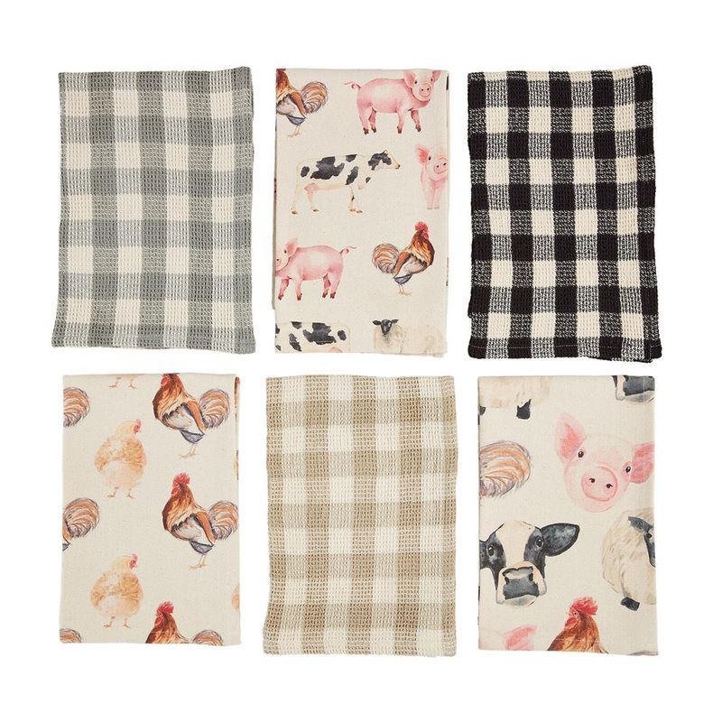 MP Tan Check Farm Towel