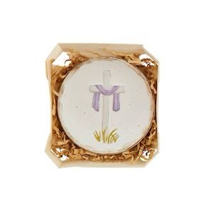 MP White Cross Boxed Trinket Dish