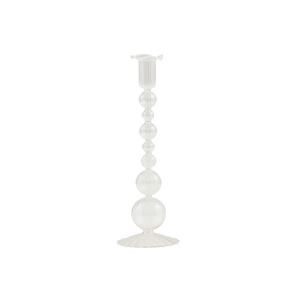 MP Clear Ball Glass Taper Holder 11.25&quot;