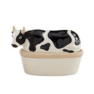 MP Lidded Cow Dish 7.25x5x4
