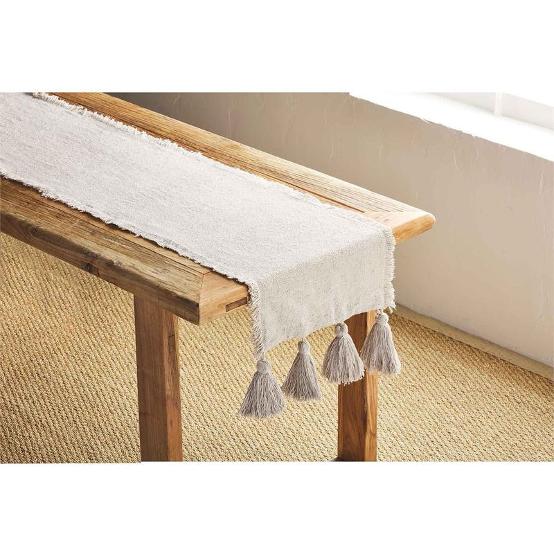 MP Off White Ponchaa Table Runner 96x18