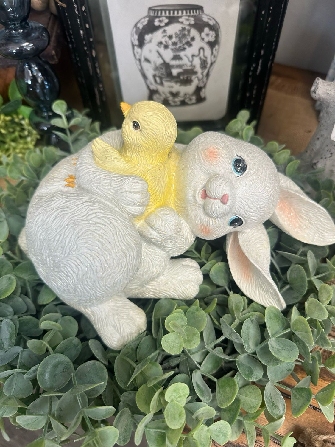 Raz 9.25&quot; Glitter Bunny
