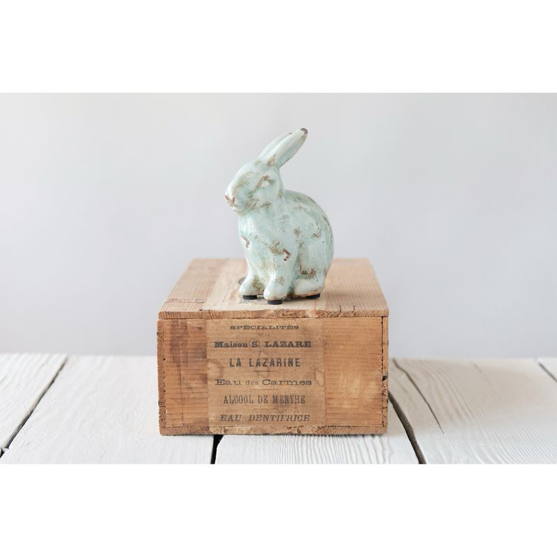 CCO Distressed Terra Cotta Rabbit