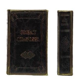 CCO Faux Leather Book Sm 6x3.5x1.5
