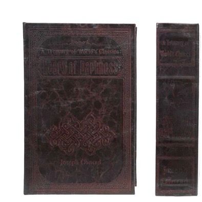 CCO 10.75&quot; MDF &amp; Faux Leather Book Storage Box