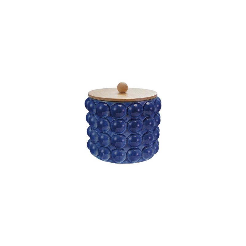 CCO 8.25&quot; Blue Raised Dot Canister w/lid