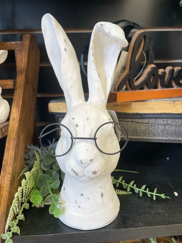 Arl 10.75" Rabbit W Glasses