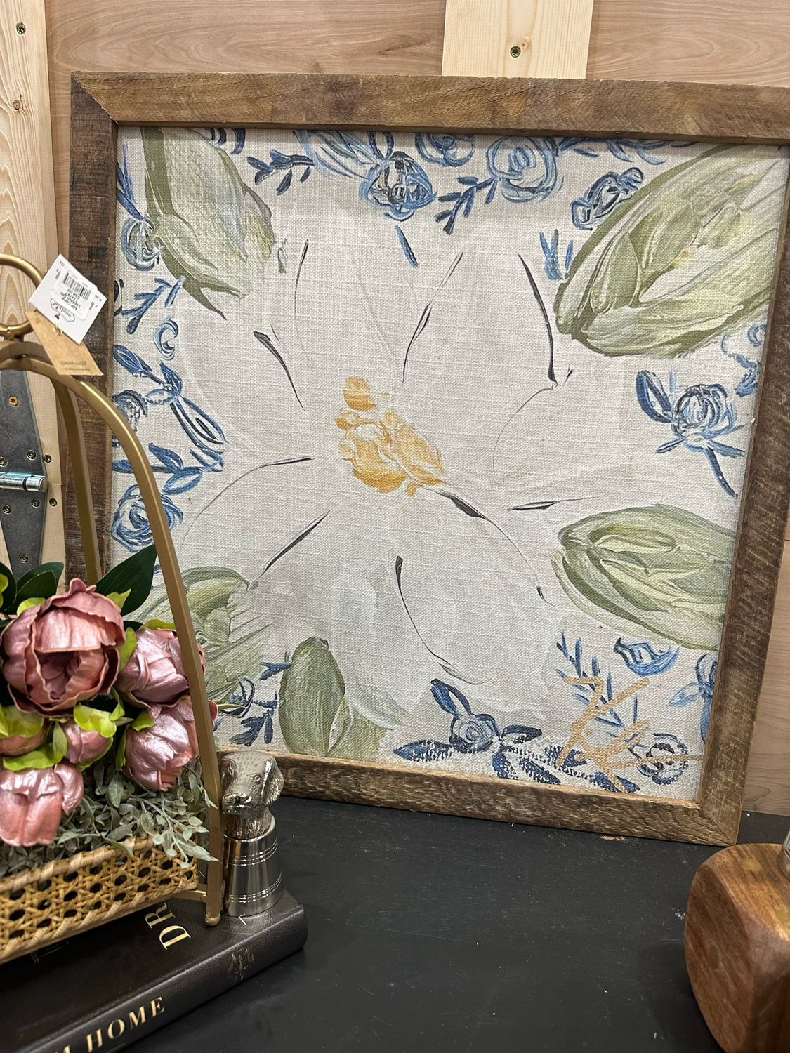 SCM 24x24 Magnolia W/blue