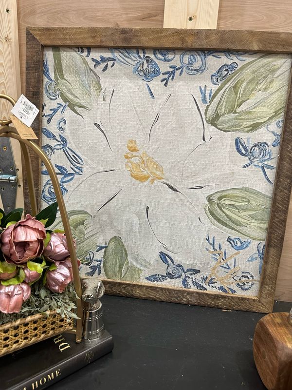 SCM 24x24 Magnolia W/blue