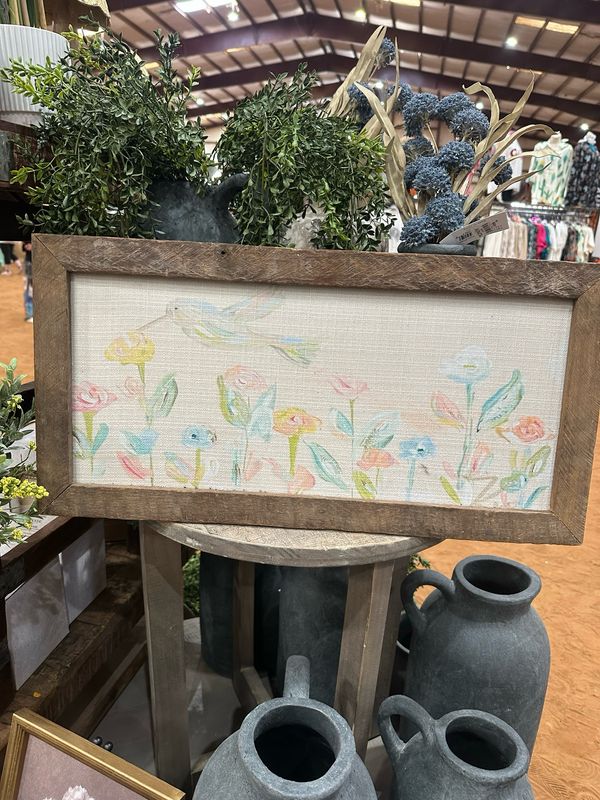 SCM 12x24 Hummingbird Flower
