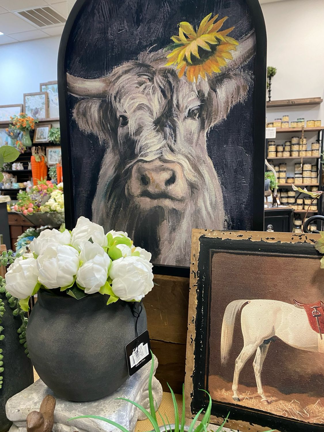 Yng Highland Cow Arch Frame 24.5x16.75