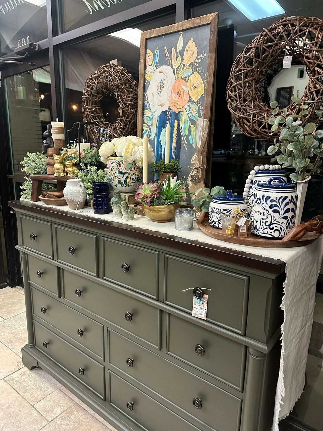 VV Collard 9D Tall  Dresser 62.5x19.5x43.5