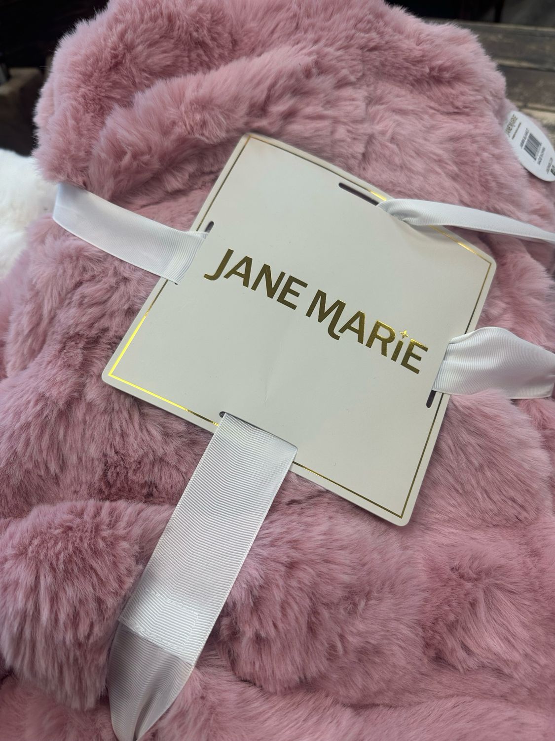 Jane Marie Fur Blanket Pnk