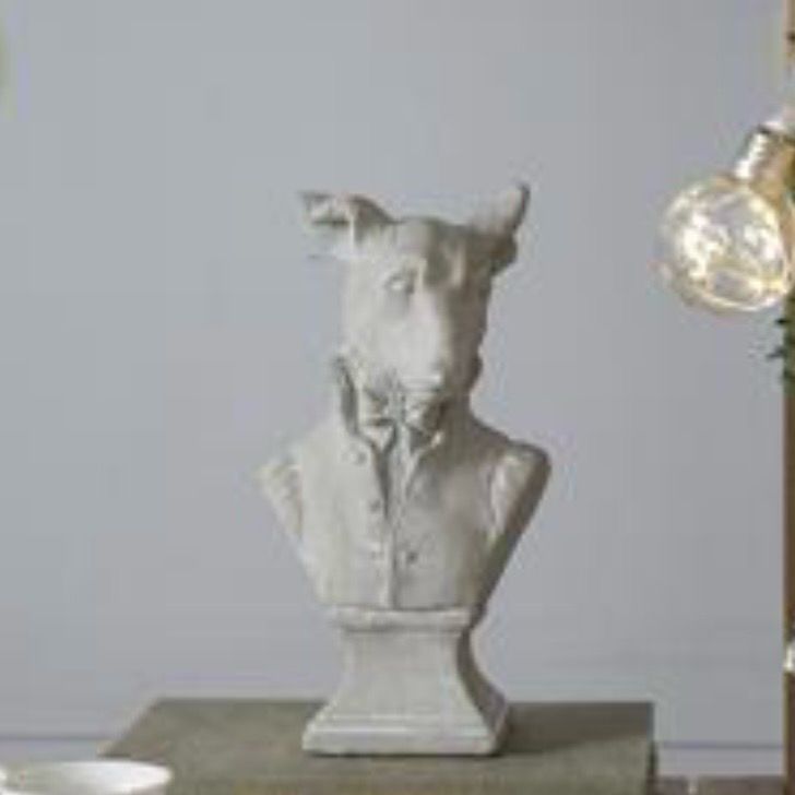 Yng Vintage Library Dog Cement 10.5&quot;