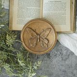Rag 5.8&quot; Butterfly Wood Wall Plaque