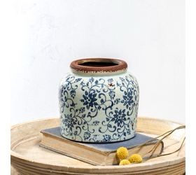 PDG 5.5” Lt blue heirloom pot