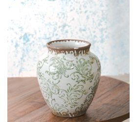 PDG 6.25” green heirloom plum vase