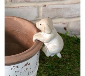 PDG beige dog pot hanger