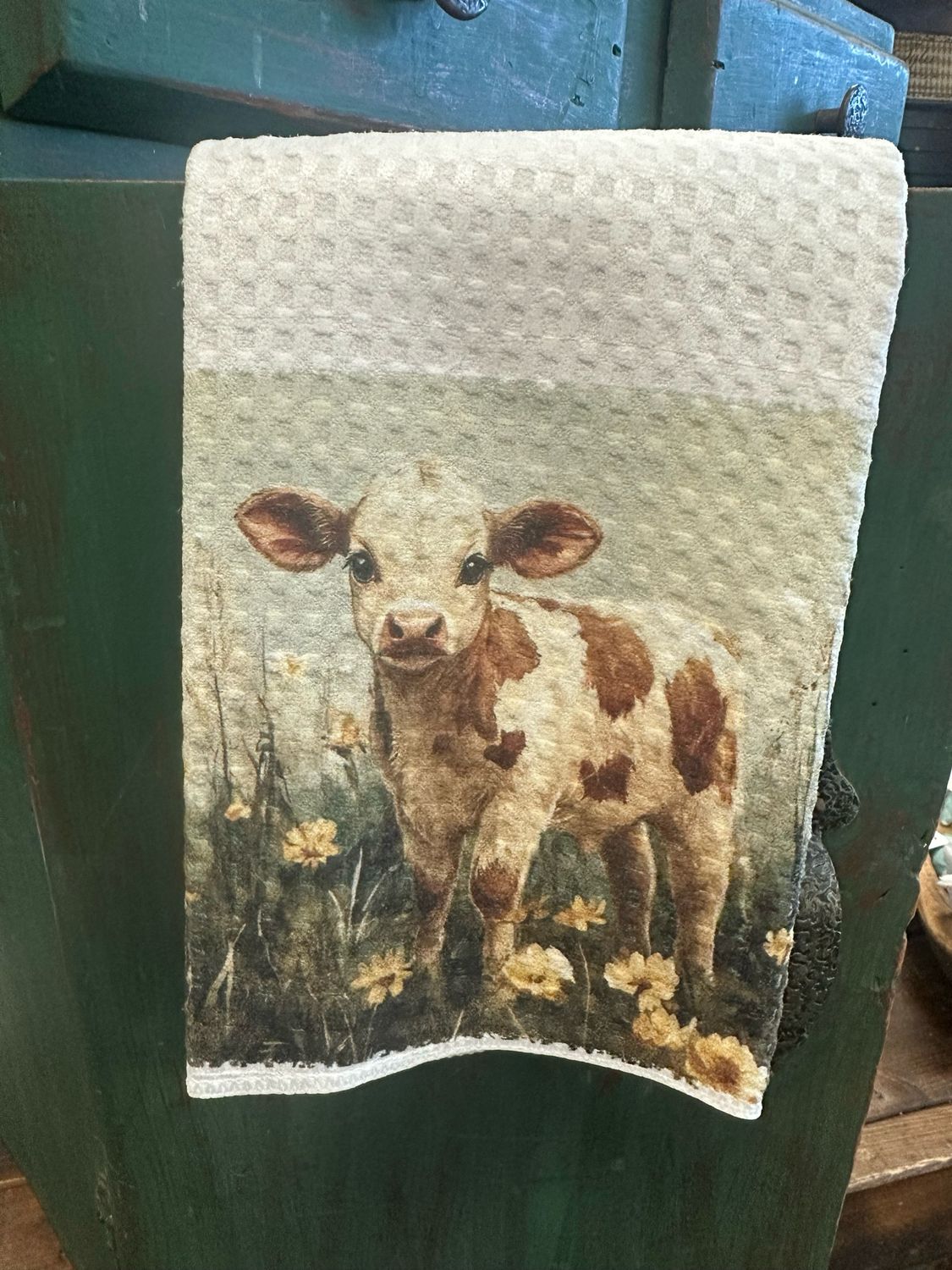 SCM Towel 28x16 Brown Cow