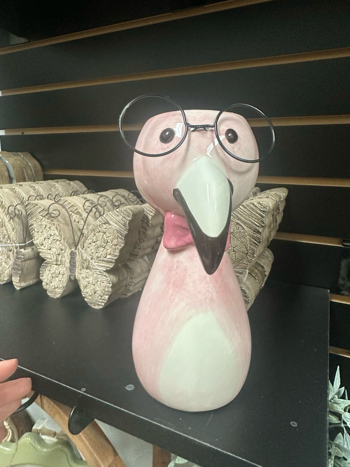 Ger 8&quot; Flamingo Garden Friend Planter