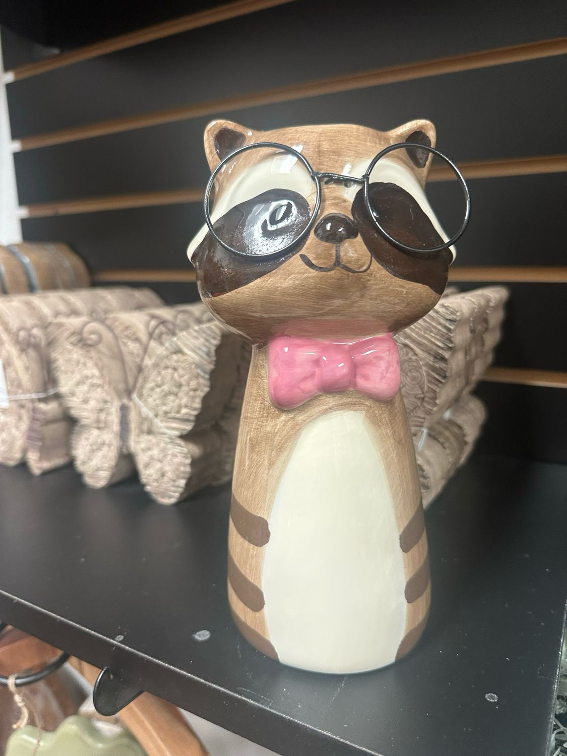 Ger 8&quot; Raccoon Garden Friend Planter