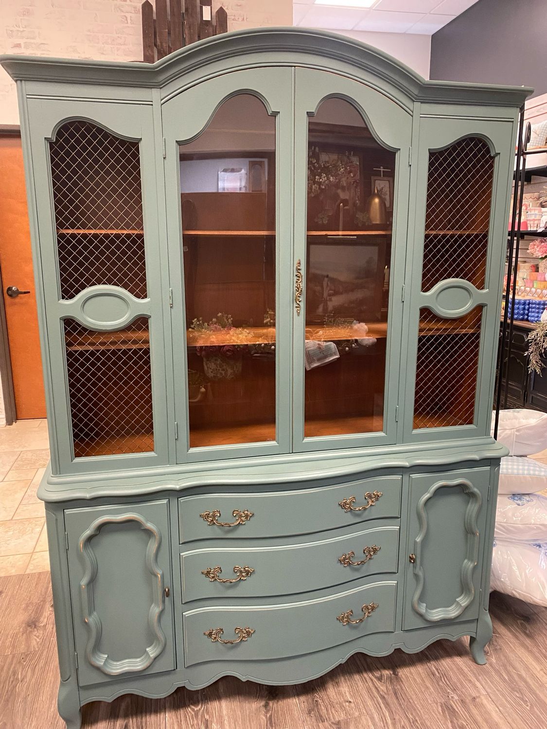 VV Blue Grass FP Hutch 54x16.5x75.5 sale 