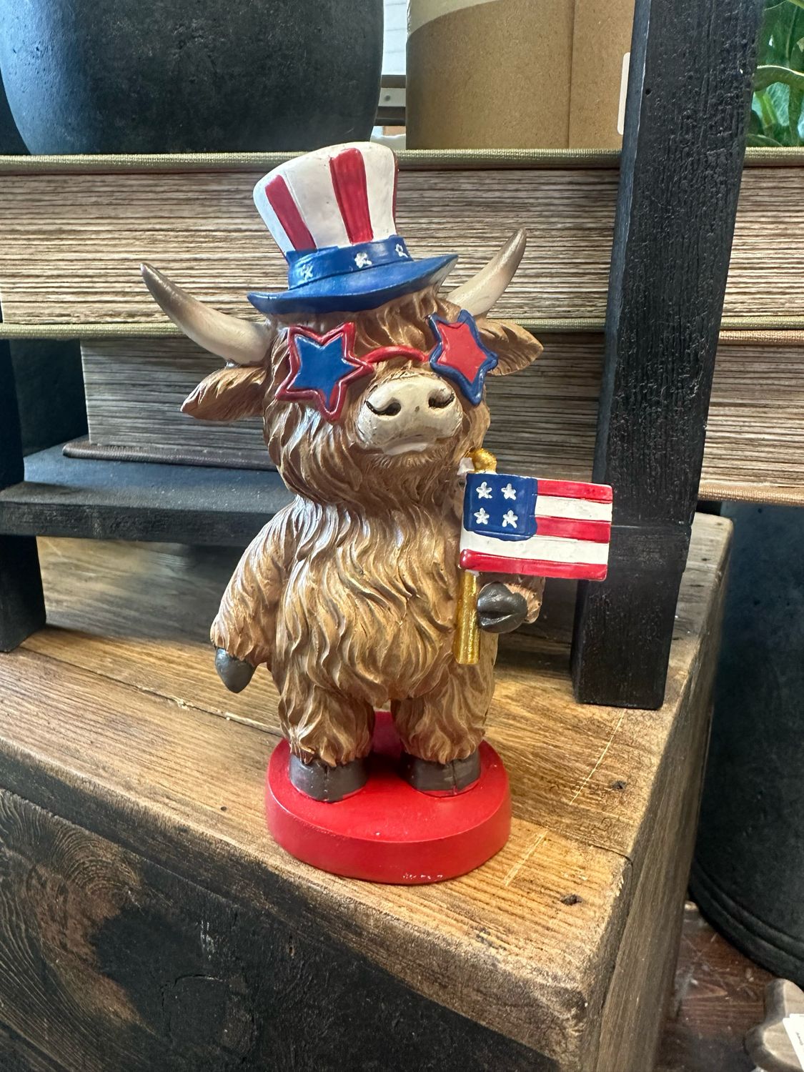 Ger 5.51&quot; Flag High Cow