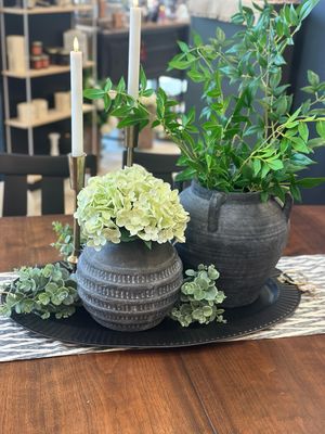 MP Black Tin Oval Tray 25.5x16.5