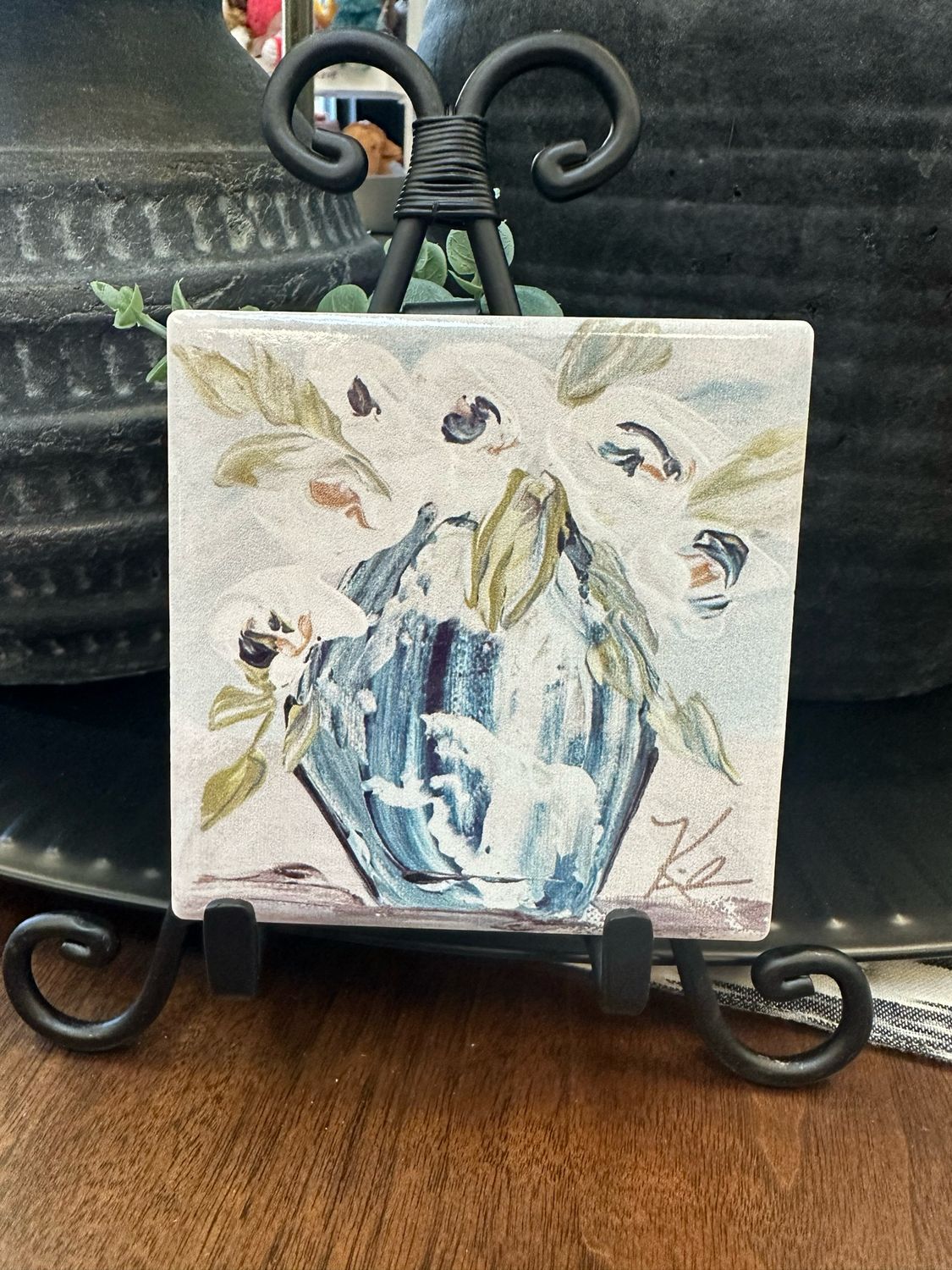 SCM 4x4 Coaster Blue Vase