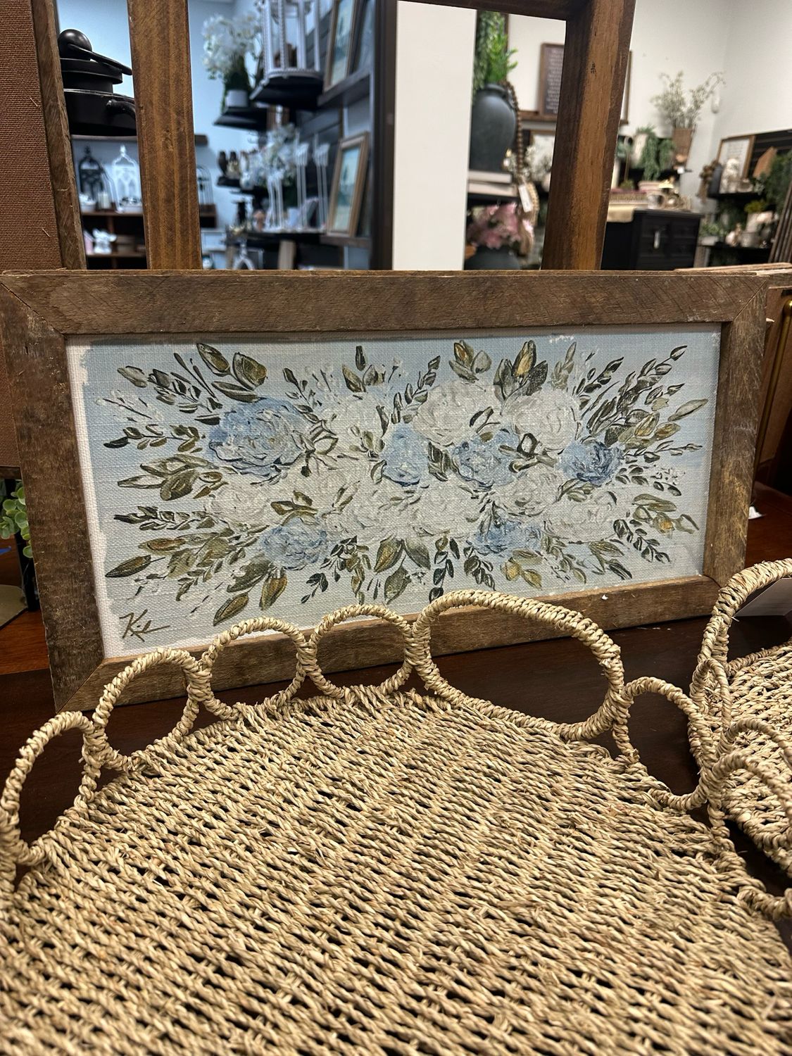 SCM 12x24 Blue Wh Hydrangea