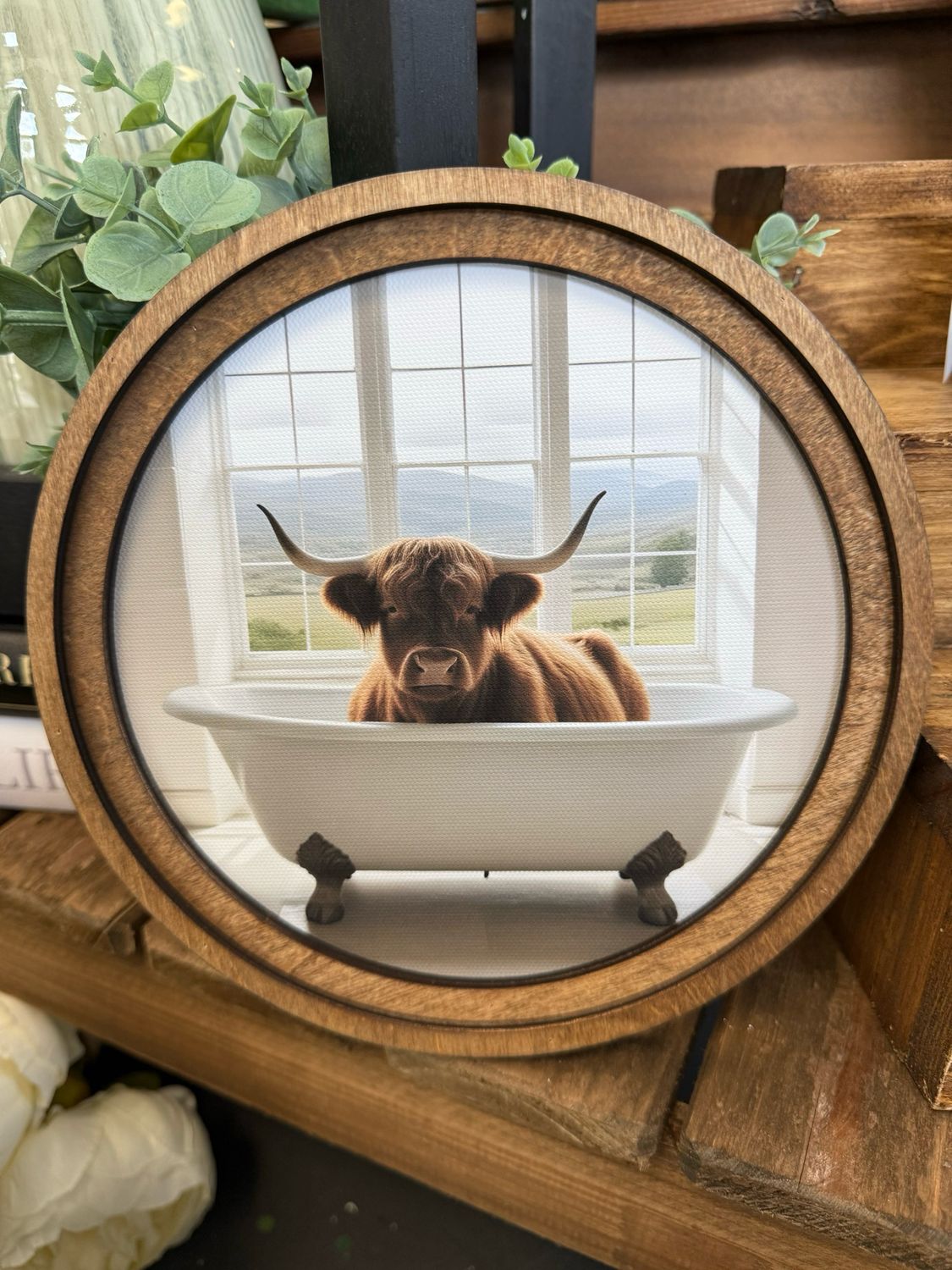 Red 8&quot; Round Wt Tub Highlander