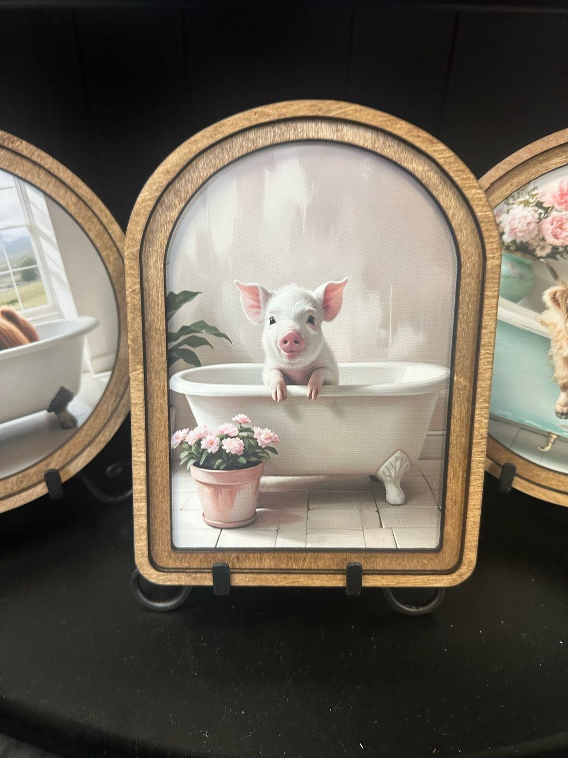 Red Arch Pig In Tub