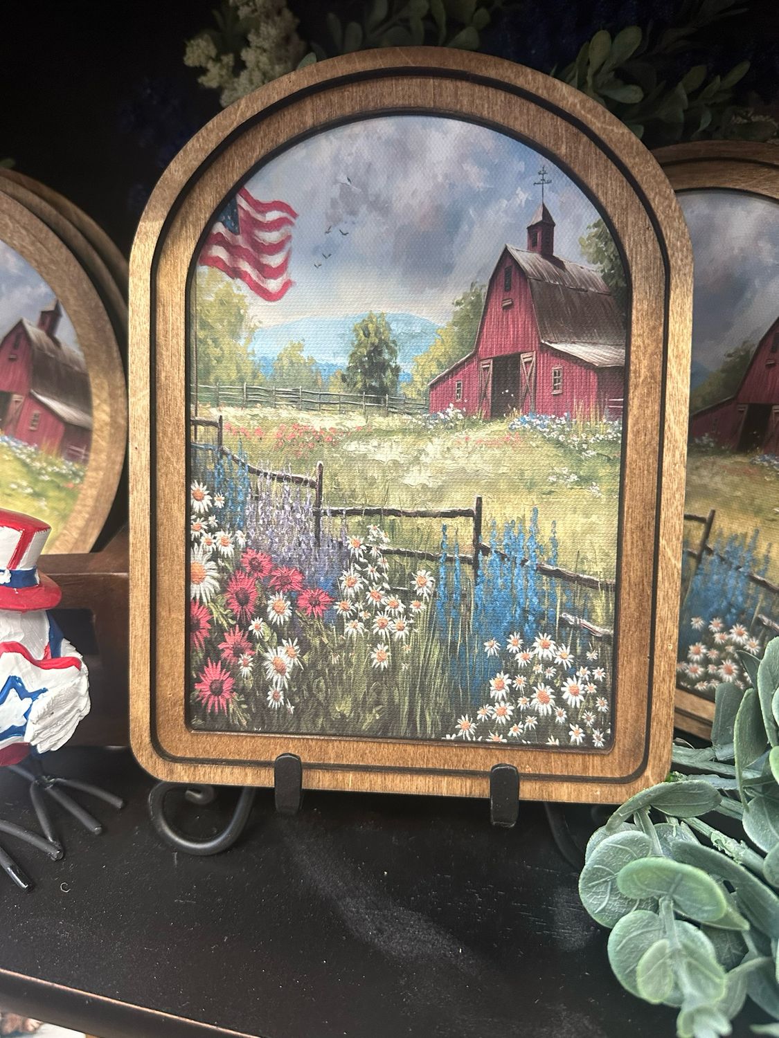 Red Arch Red Patriotic Farm 6x8