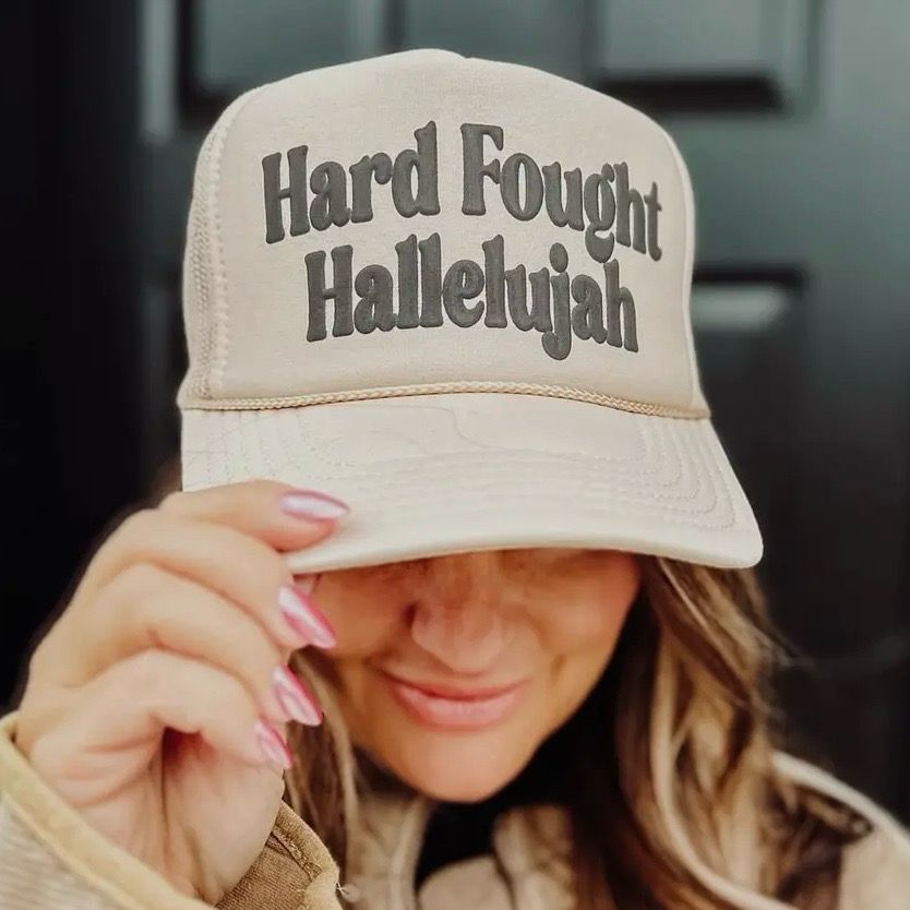 ALG Hard Fought Trucker Hat Cream
