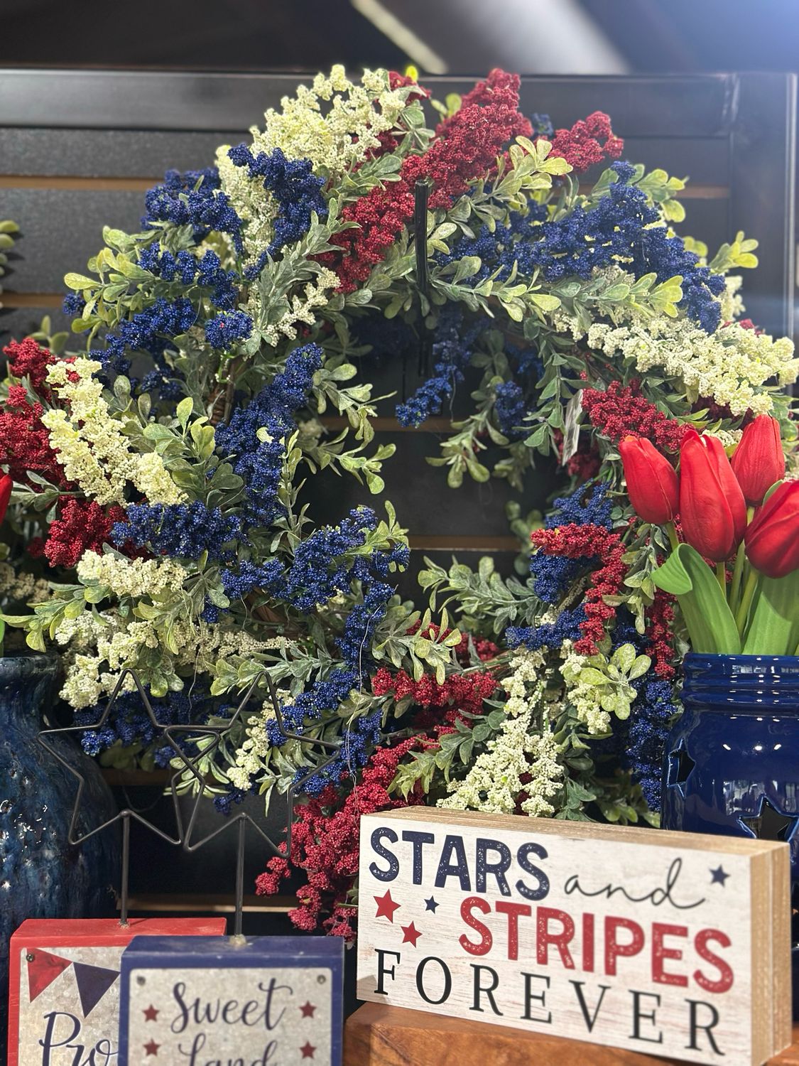 Imp 21&quot; Heather Rwb Wreath