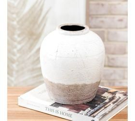 Pdg 8.9&quot; French White Vase