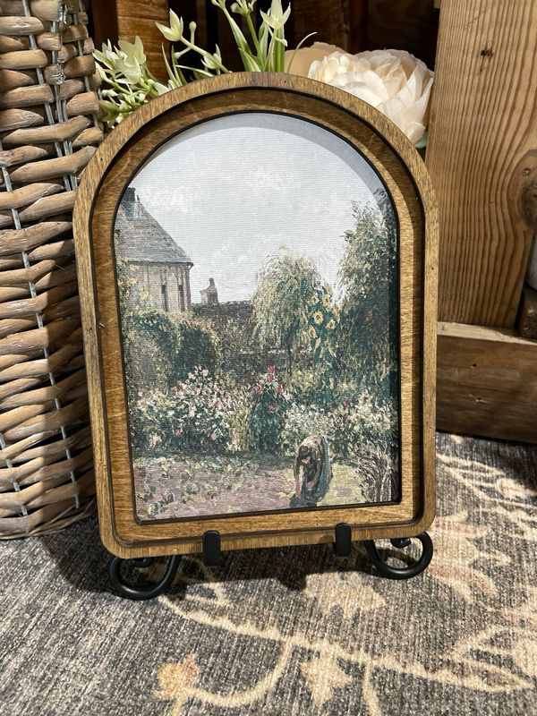 Red Arch Vintage Garden Art