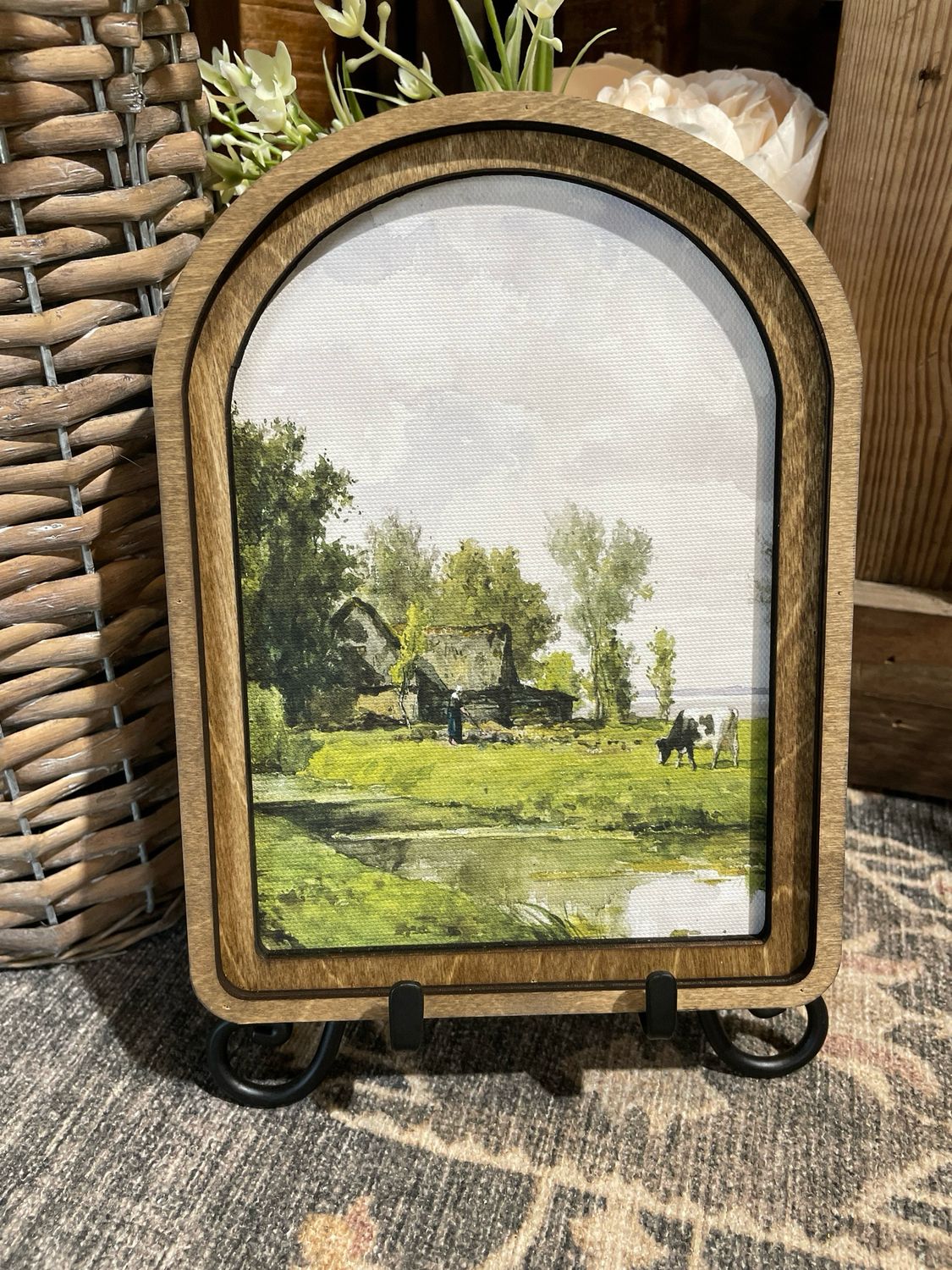 Red Arch Creekside Farmhouse Art
