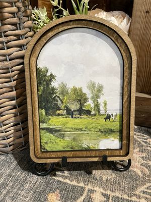 Red Arch Creekside Farmhouse Art