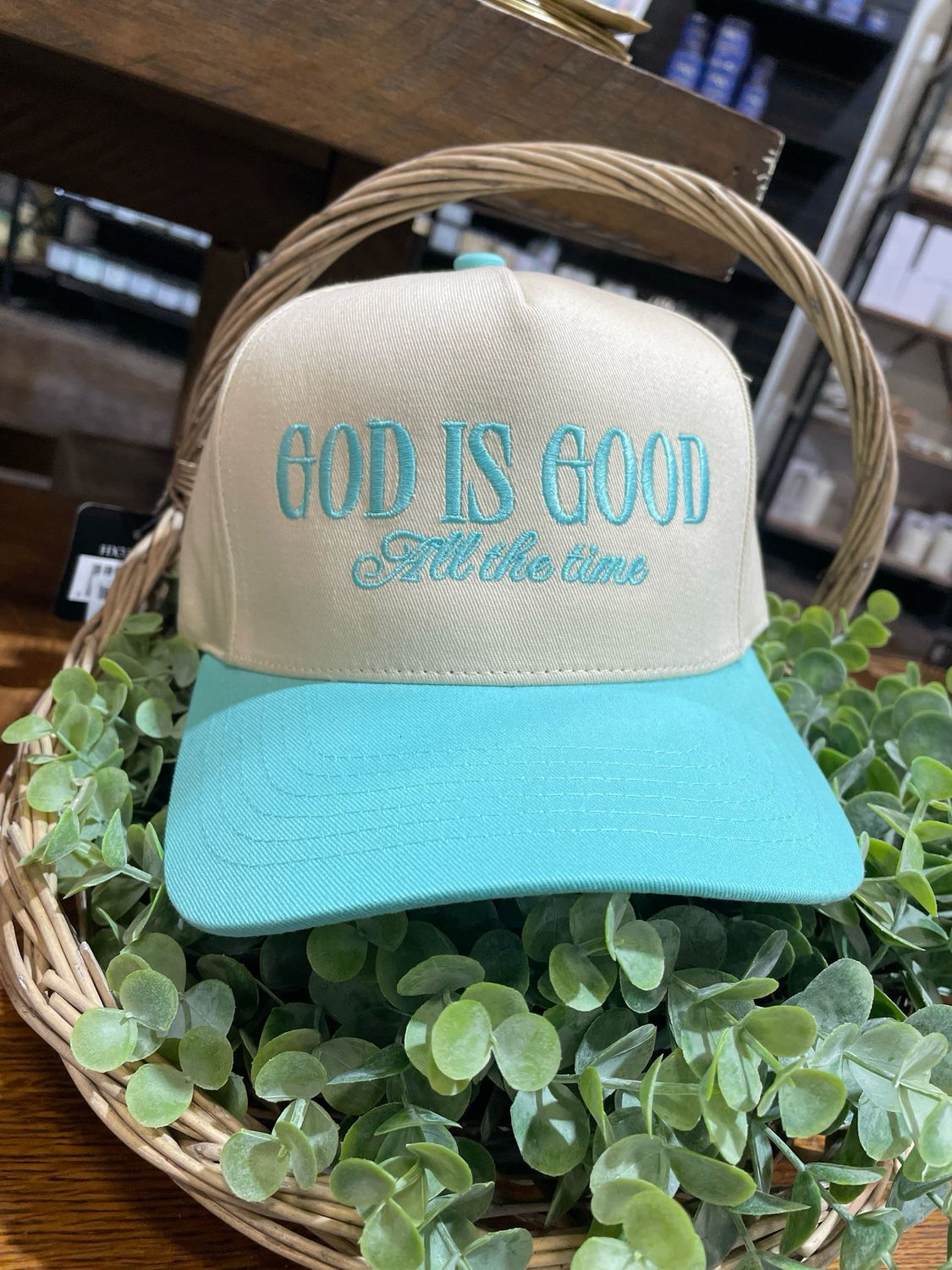 FC Mint God Is Good Embroidered Hat