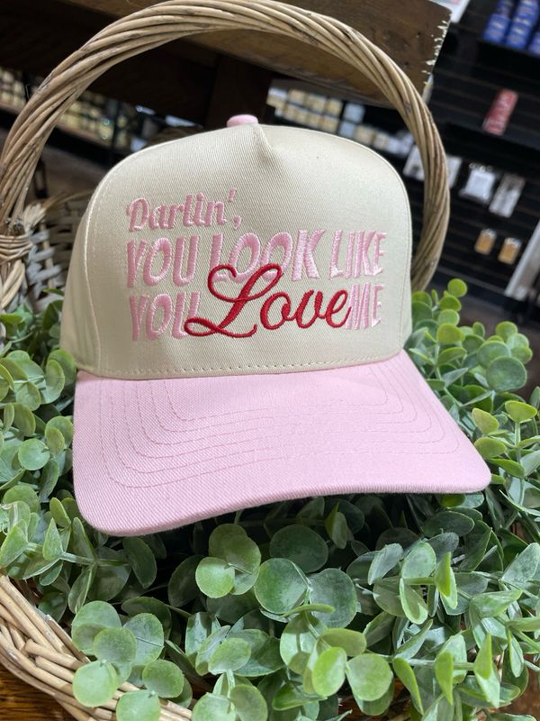 FC Lt Pink You Look Like Embroidered Hat