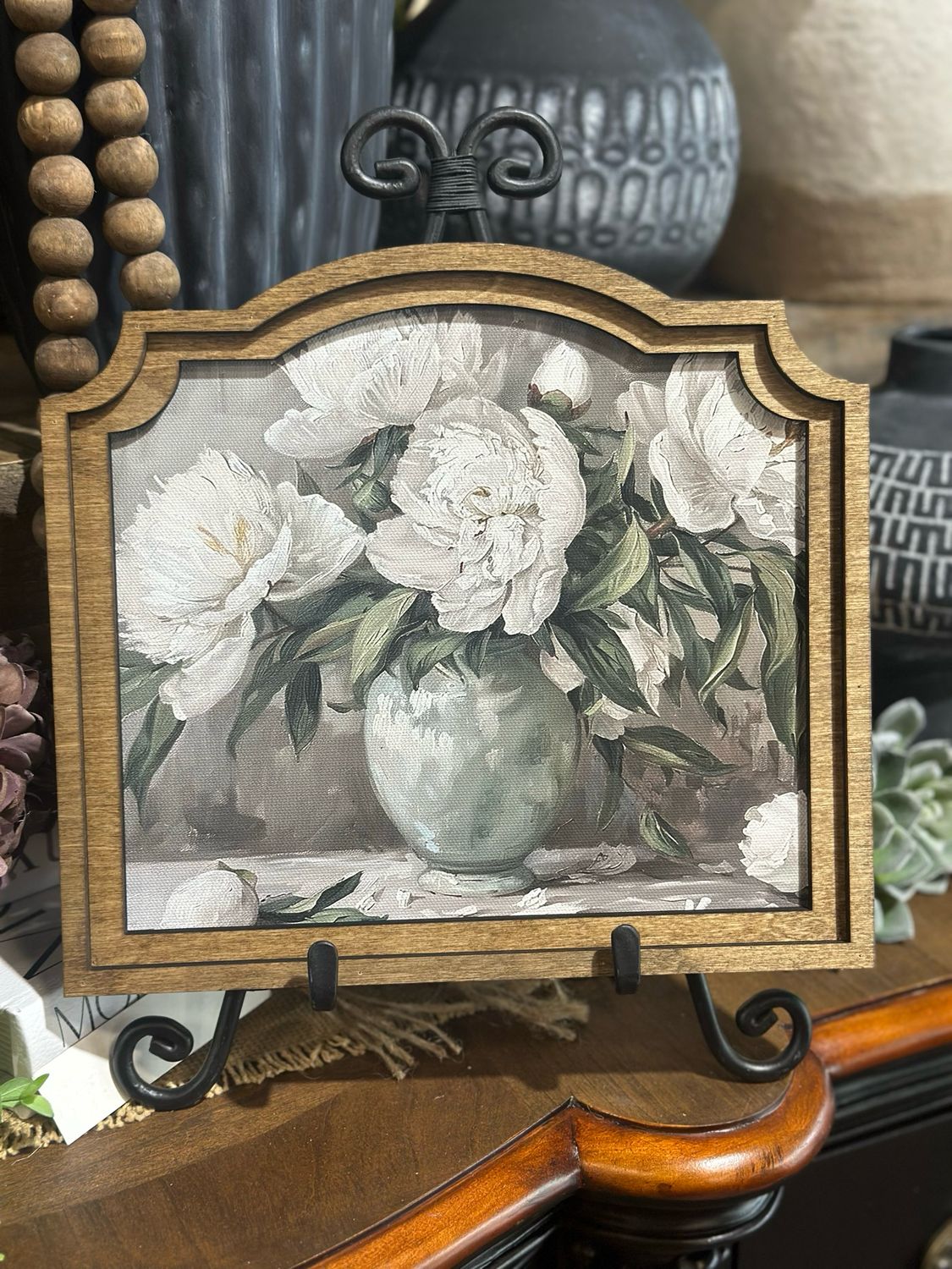 Red 10x9 Muted Peony
