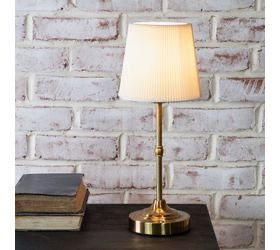 Pdg 15.75" Gold LED Lamp Rechargeable